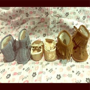 Crib Boots / Glitter flat